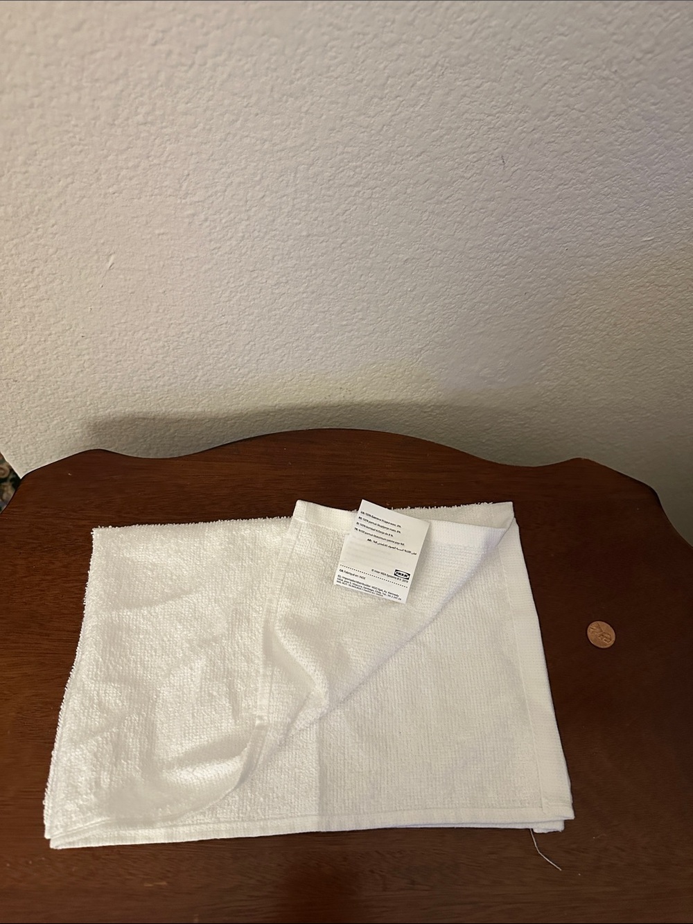 IKEA White LUDDVIAL Hand Towel